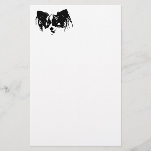 おもしろい犬頭 便箋 (正面)