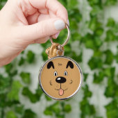おもしろい犬顔 キーホルダー (手)