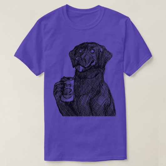 おもしろい犬食べA Pエプシ Tシャツ (デザイン正面)