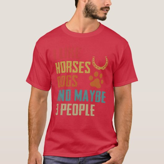 おもしろい犬馬愛好家ギフトボーイ Tシャツ (正面)