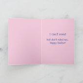 おもしろい犬 – イエスが死んだので、犬はイースターバニーになることができる カード (内部)