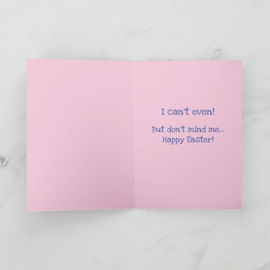 おもしろい犬 – イエスが死んだので、犬はイースターバニーになることができる カード (内部)