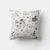 おもしろい犬 クッション (裏面)