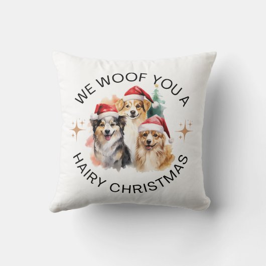 おもしろい犬 クッション (裏面)