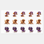 おもしろい犬（サングラス付） ラベル (シート)