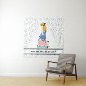 おもしろい犬 タペストリー (インサイチュ)