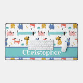 おもしろい犬 デスクマット (キーボード&マウス)