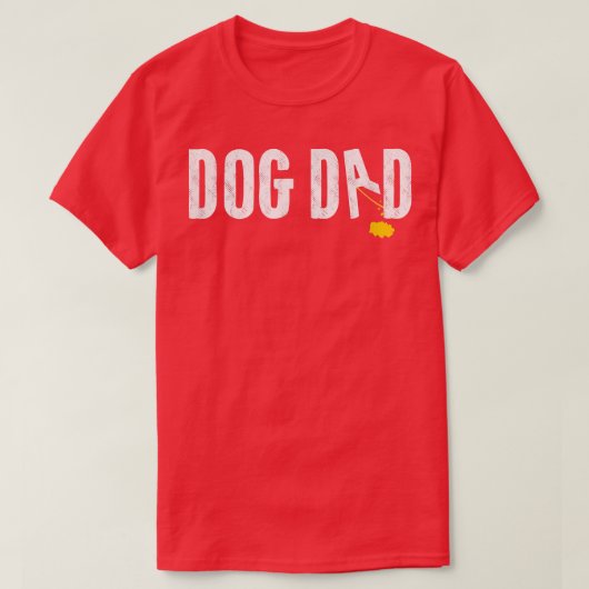 おもしろい犬 ドッグダディ Tシャツ (デザイン正面)