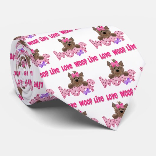 おもしろい犬 ネクタイ (ロール)