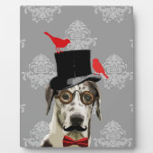 おもしろい犬 フォトプラーク (正面)