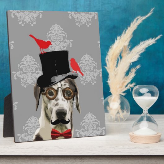 おもしろい犬 フォトプラーク (側面)