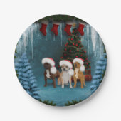 おもしろい犬 ペーパープレート (正面)