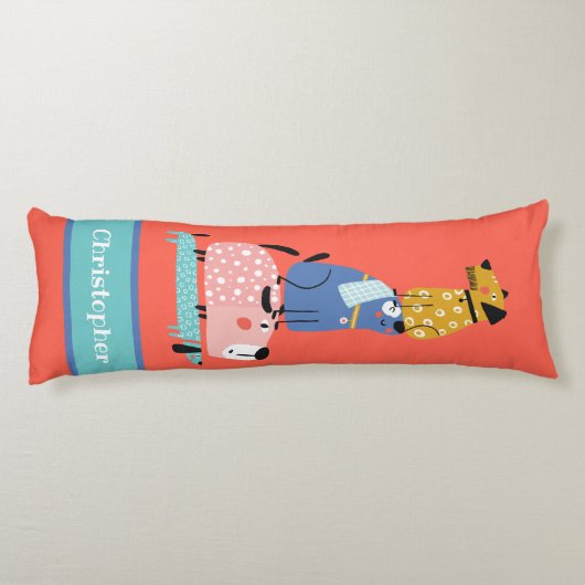 おもしろい犬 ボディピロー (裏面)