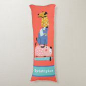 おもしろい犬 ボディピロー (正面縦)