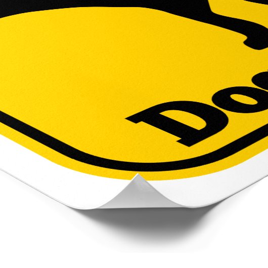 おもしろい犬 ポスター (角)