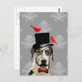 おもしろい犬 ポストカード (正面/裏面)