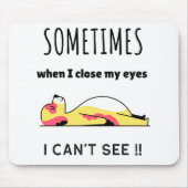 おもしろい犬 マウスパッド (正面)