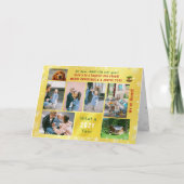 おもしろい犬 ラフ 年間 移動しました 7枚の写真 ゴールデン カード (正面)