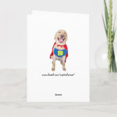 おもしろい犬/ラボのすごい誕生日 カード (裏面)