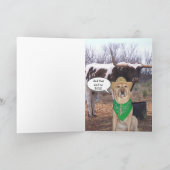 おもしろい犬/ラボのすごい誕生日 カード (内部)