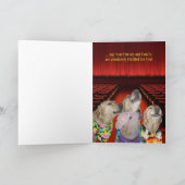 おもしろい犬/ラボの卒業 カード (内部)