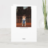 おもしろい犬/ラボ誕生日(息子または甥) カード (裏面)