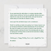 おもしろい犬&ルドルフHappy Holidays Golden 7写真 シーズンカード (裏面)