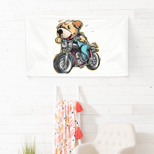 おもしろい犬 横断幕 (インサイチュ)