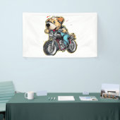 おもしろい犬 横断幕 (トレードショー)