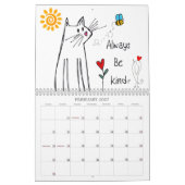 おもしろい犬、猫、動物、鳥類、カレンダー カレンダー (2月 2027)