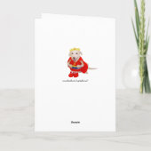 おもしろい犬/研究所、人間としてのハロウィーン カード (裏面)