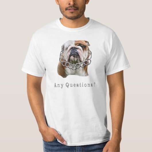 おもしろい犬 Tシャツ (正面)