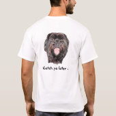 おもしろい犬 Tシャツ (裏面)