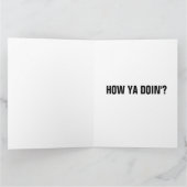 おもしろい犬HELLO ANYTIME GREETINGカード カード (内部)