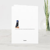 おもしろい犬Itはラフの卒業生でした カード (裏面)