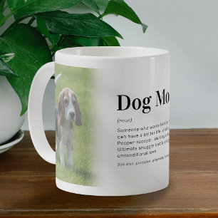 おもしろい犬Mom定義フォト コーヒーマグカップ
