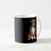 おもしろい犬MomDadプレゼント コーヒーマグカップ (正面右)