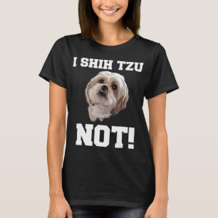 おもしろい犬TシャツIシーズー(犬)TZU犬の子犬のシャツ Tシャツ