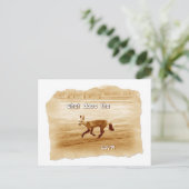 おもしろい狐の言う事 ポストカード (スタンド正面)