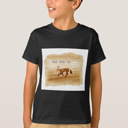 おもしろい狐の言う事 Tシャツ (正面)