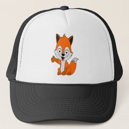 おもしろい狐 キャップ (正面)