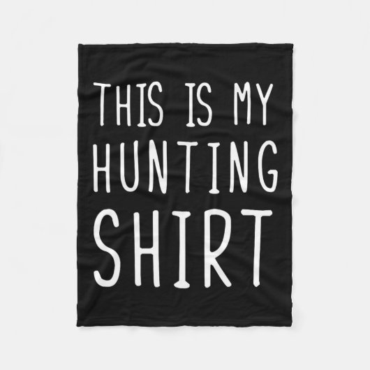 おもしろい狩りこれは私の狩り フリースブランケット (正面)