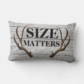 おもしろい狩りサイズ ランバークッション (裏面)