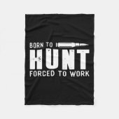 おもしろい狩りシャ生まれツの男が狩りを強制 フリースブランケット (正面)