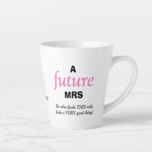 おもしろい独身のレディ・フューチャーMRS.クリスチャン カフェラテマグ