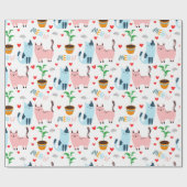 おもしろい猫とネズミ ラッピングペーパー (フラット)