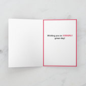 おもしろい猫と牛のジョーク 誕生日 カード (内部)