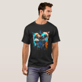 おもしろい猫のイラスト グラフィック ねこ好きに贈るグッズ Tシャツ (正面フル)