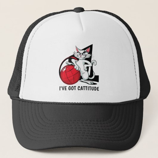 おもしろい猫の帽子 キャップ (正面)