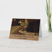 おもしろい猫の空白の中 カード (正面)